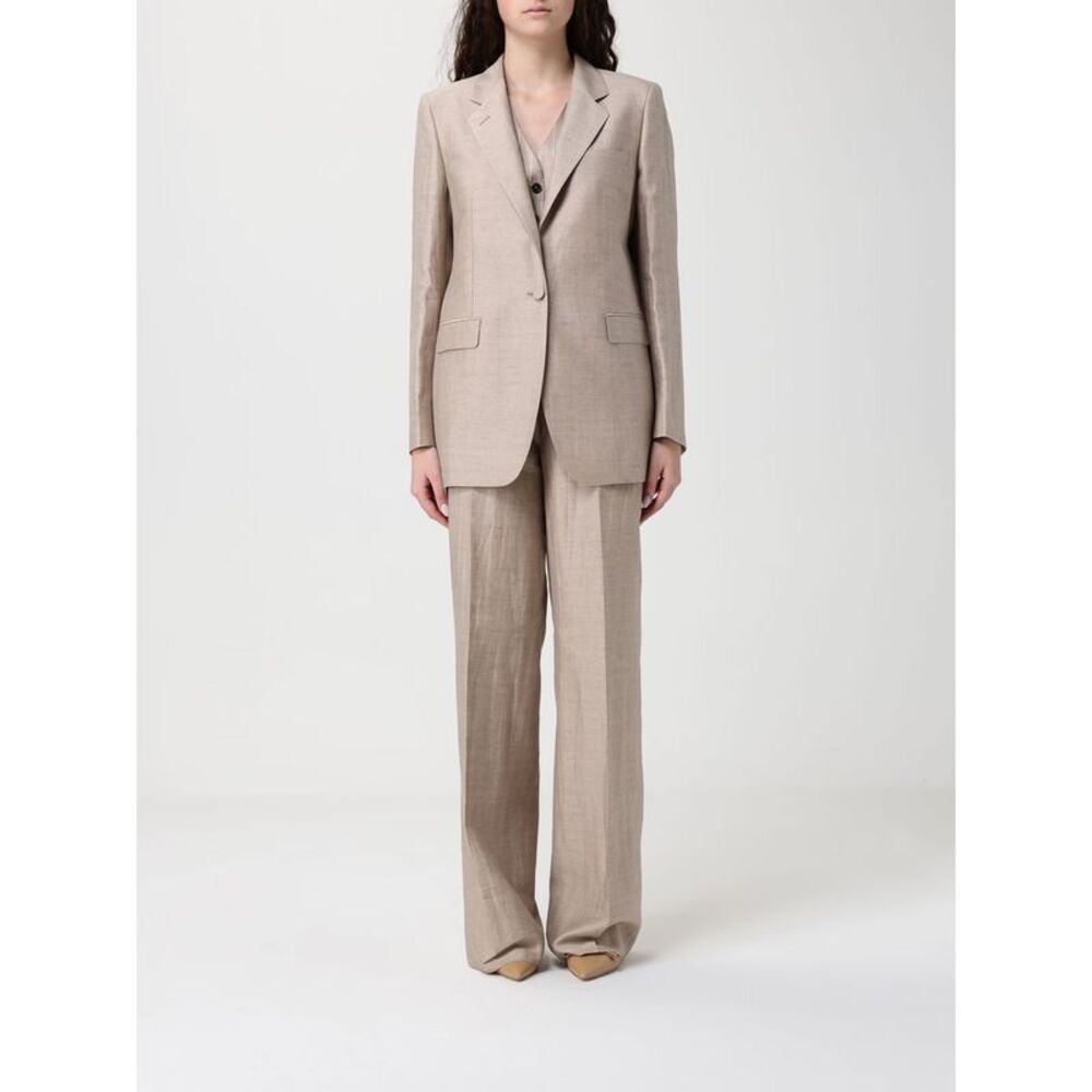 Tagliatore Women Tagliatore Single-Breasted Linen Blend Suit
